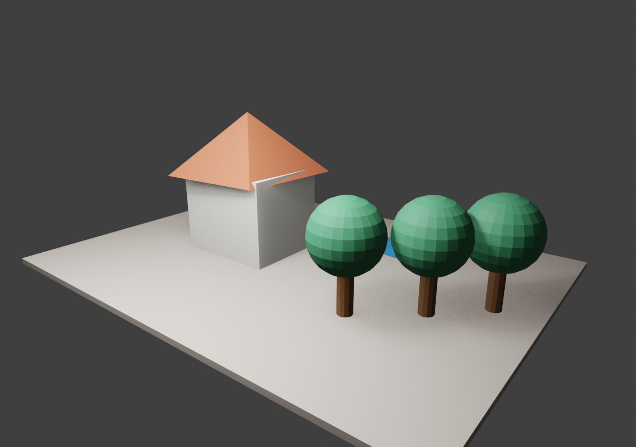 Text to scene demo output