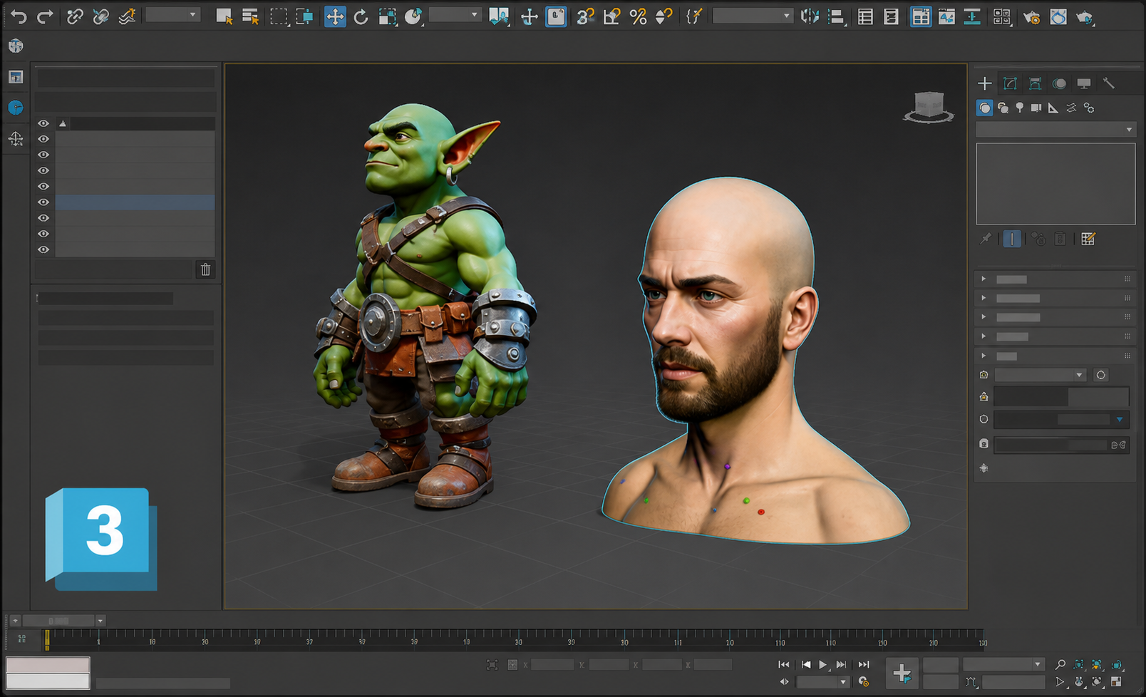 3ds Max Rodin Add-On 教程画面