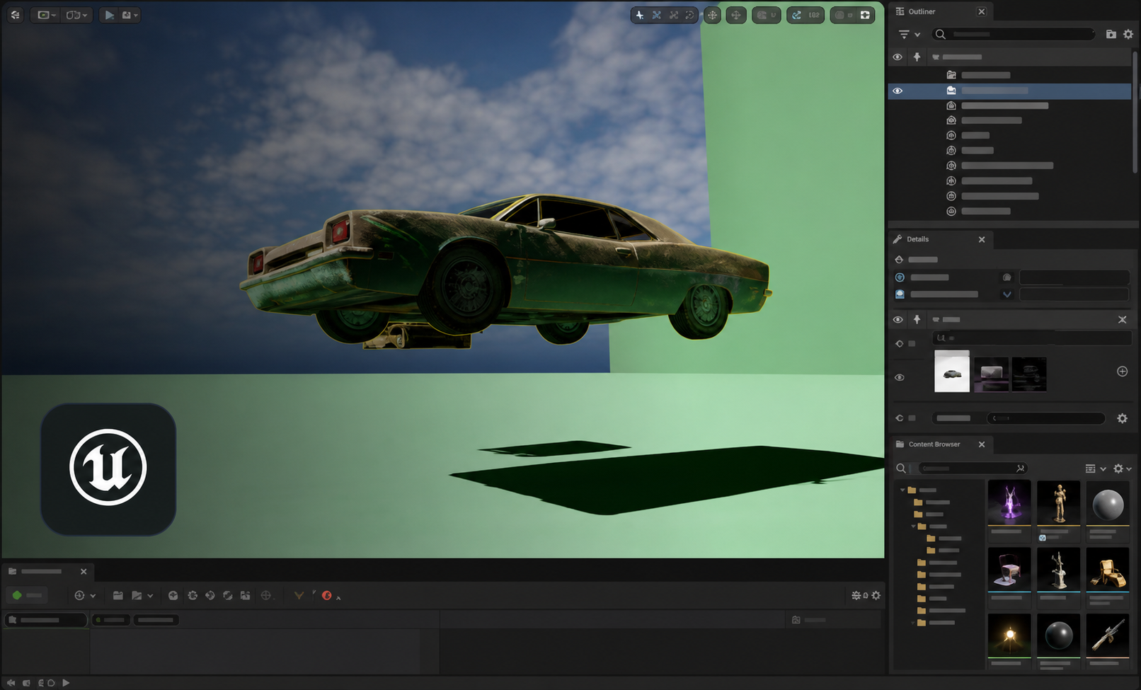 Unreal Engine Rodin Add-On 教程画面